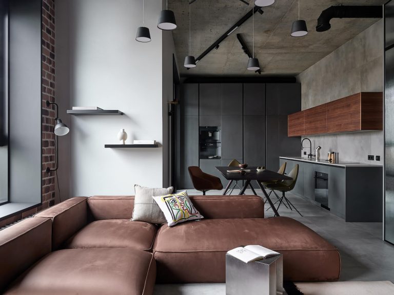 een industriele oase in moskou een modern loft stijl appartement