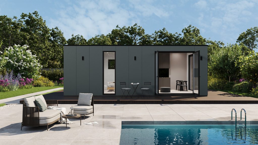 Bij Iso-Bella kan je zelf uw eigen 'containerwoning' samenstellen vanaf € 37.480, gebaseerd op een fromaat van 3 x 4 meter.